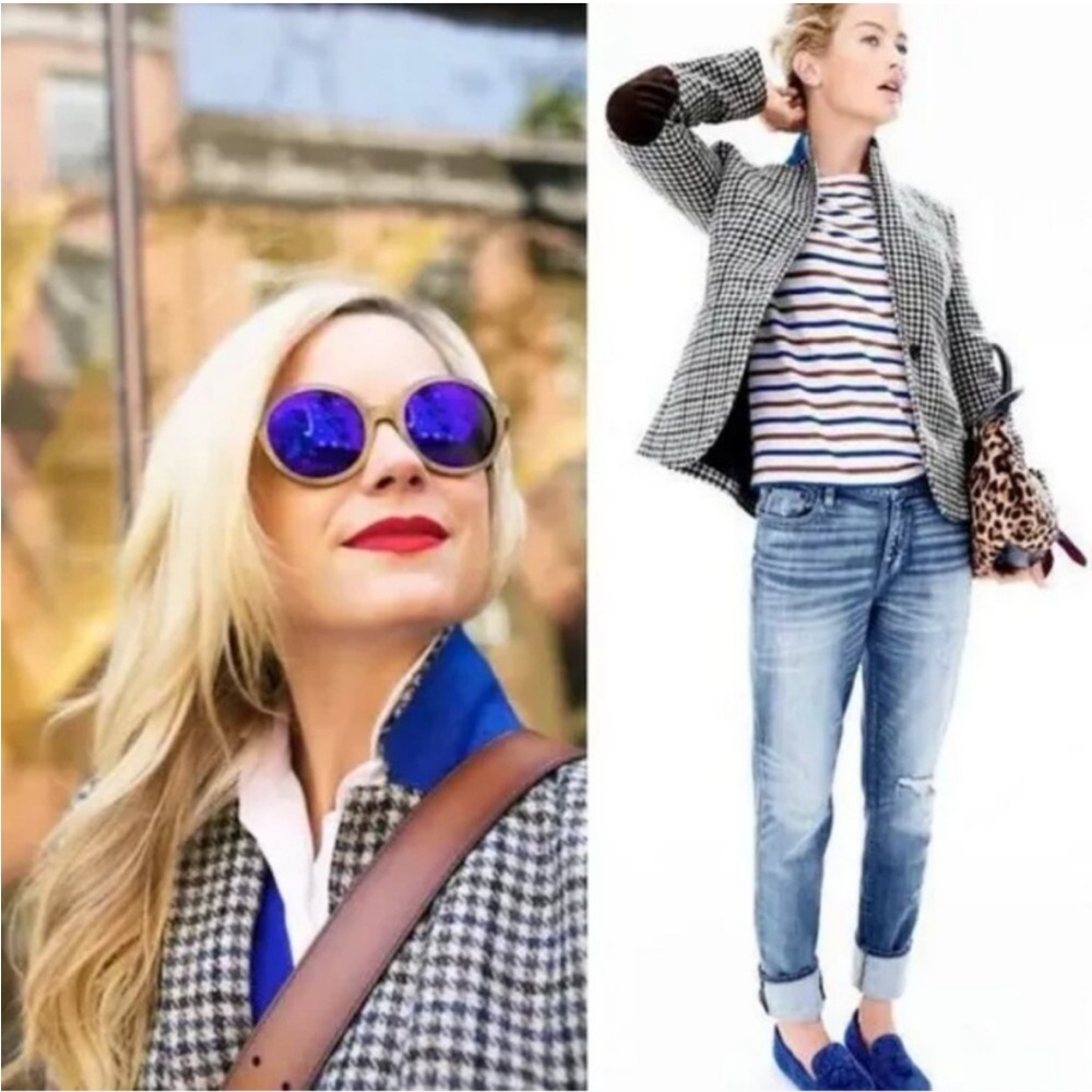 J. Crew Houndstooth Blazer